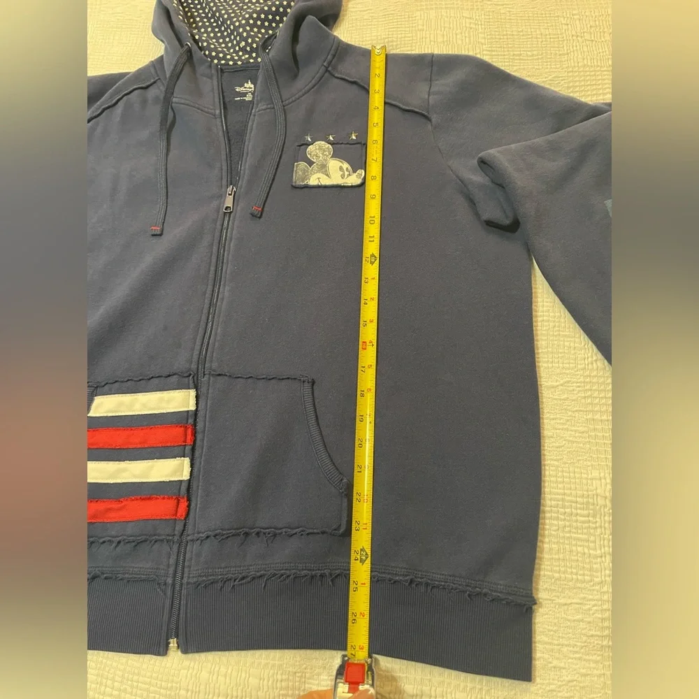 🖤❤️ Disneyland Resort Blue Zip Up Hoodie with Mickey Mouse Design, size XXL